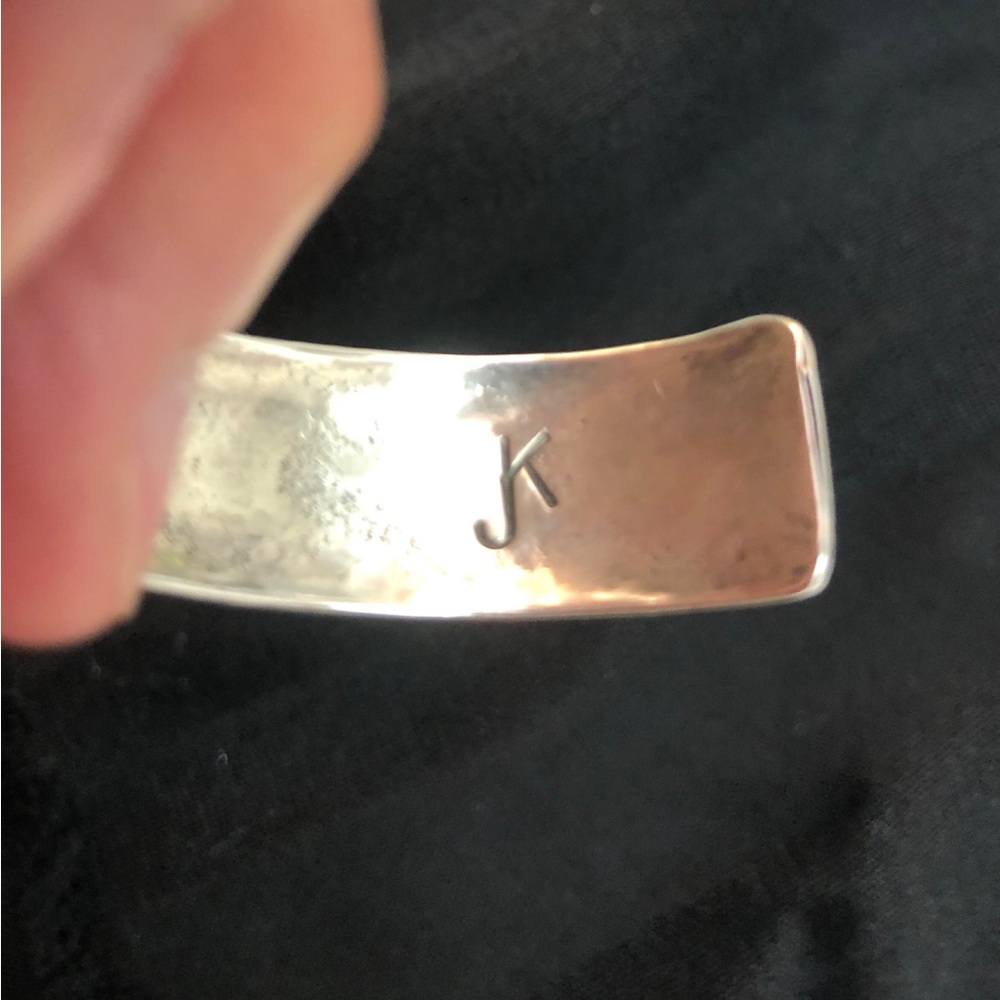 Mother’s Day,Sterling Silver/turquoise/coral cuff bracelet, Signed by theartist. - Picture 7 of 15